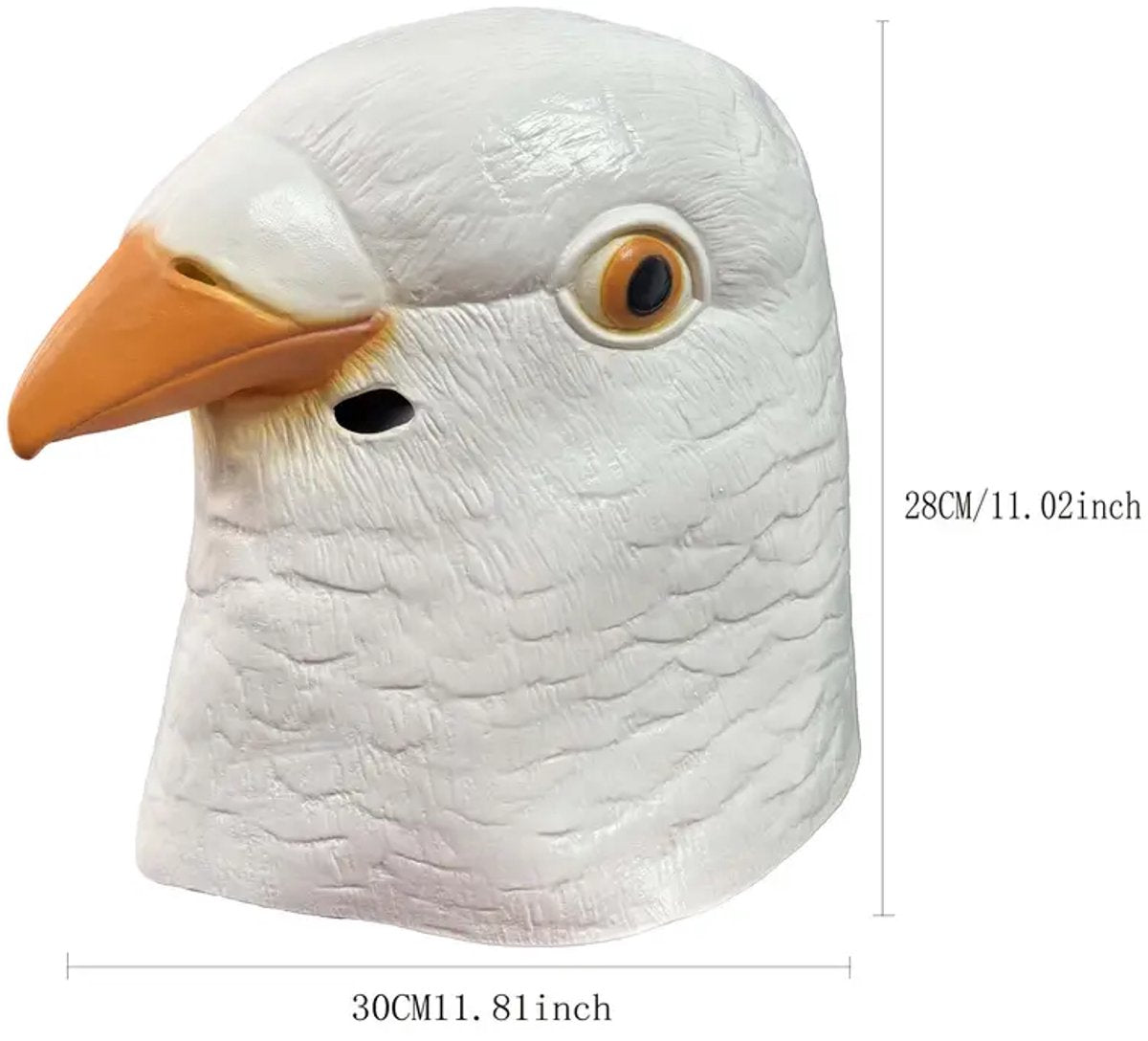 Duif masker wit