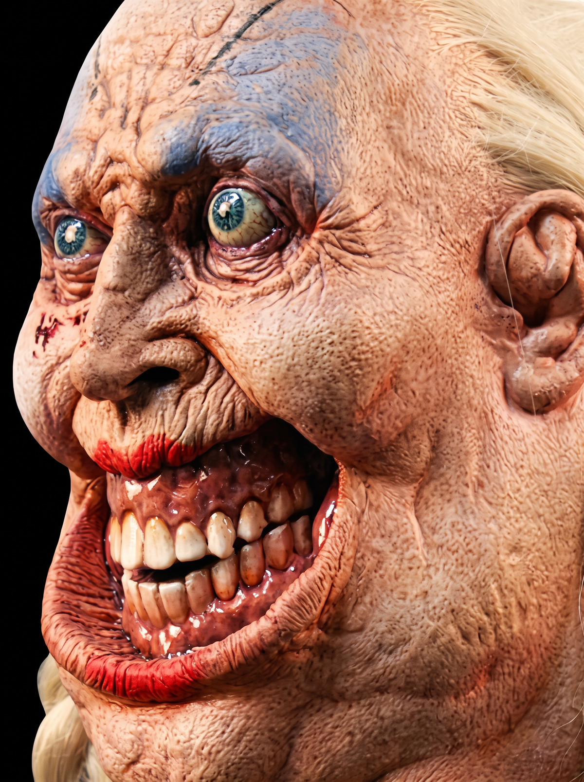 Clown masker met lange haren